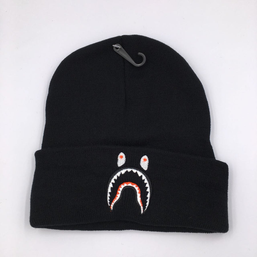 BAP SHARK FACE Black beanie