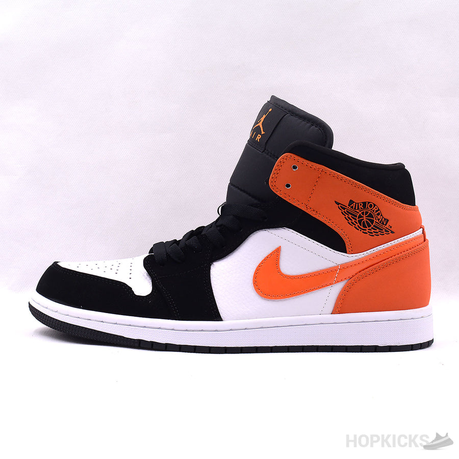 Jordan 1 Mid Black Starfish