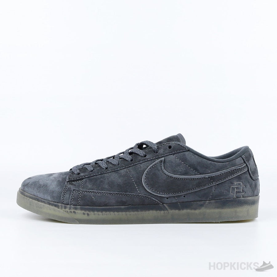 NK Blazer Low x Reigning Champ 2.0 Dark Grey Suede