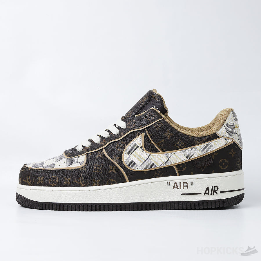 Virgil Abloh's LV x NK Air Force 1 Brown Damier Pattern (Premium Plus Batch)