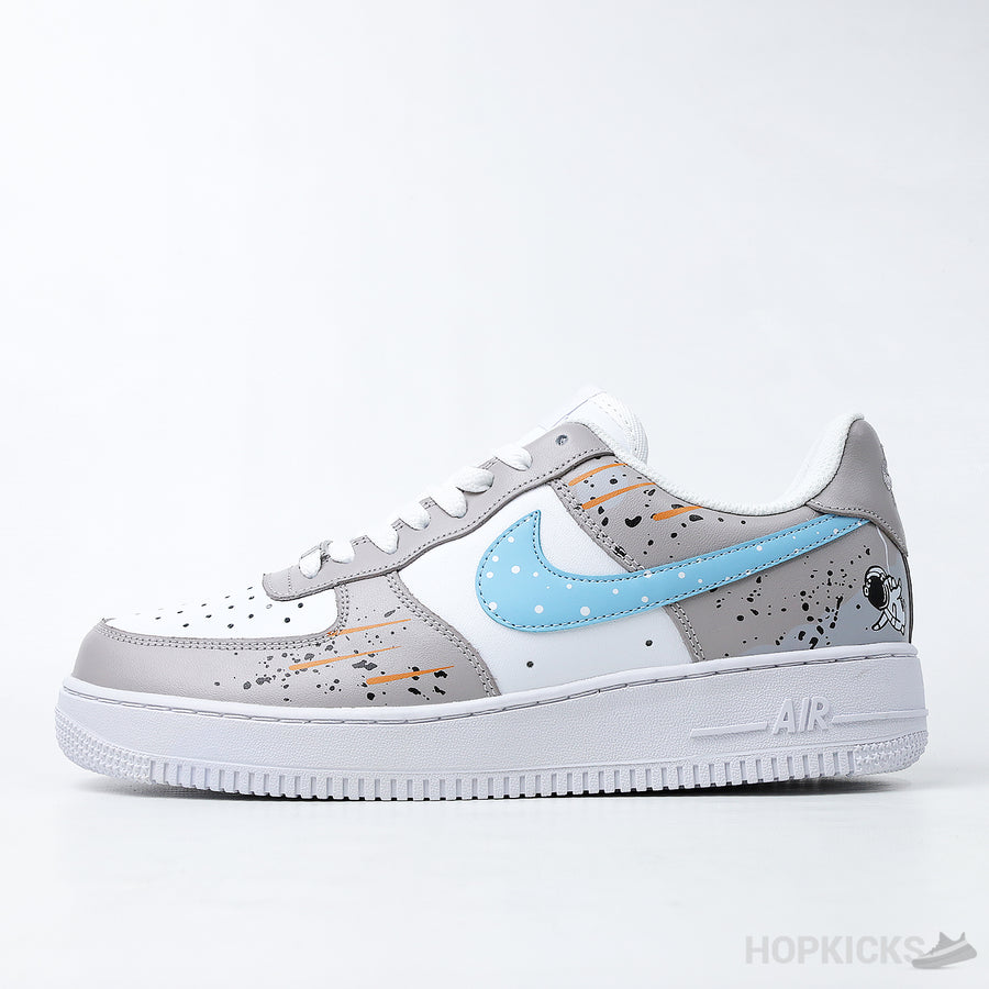 NK Air Force 1 Low Paint Drip Grey (Premium Plus Batch)