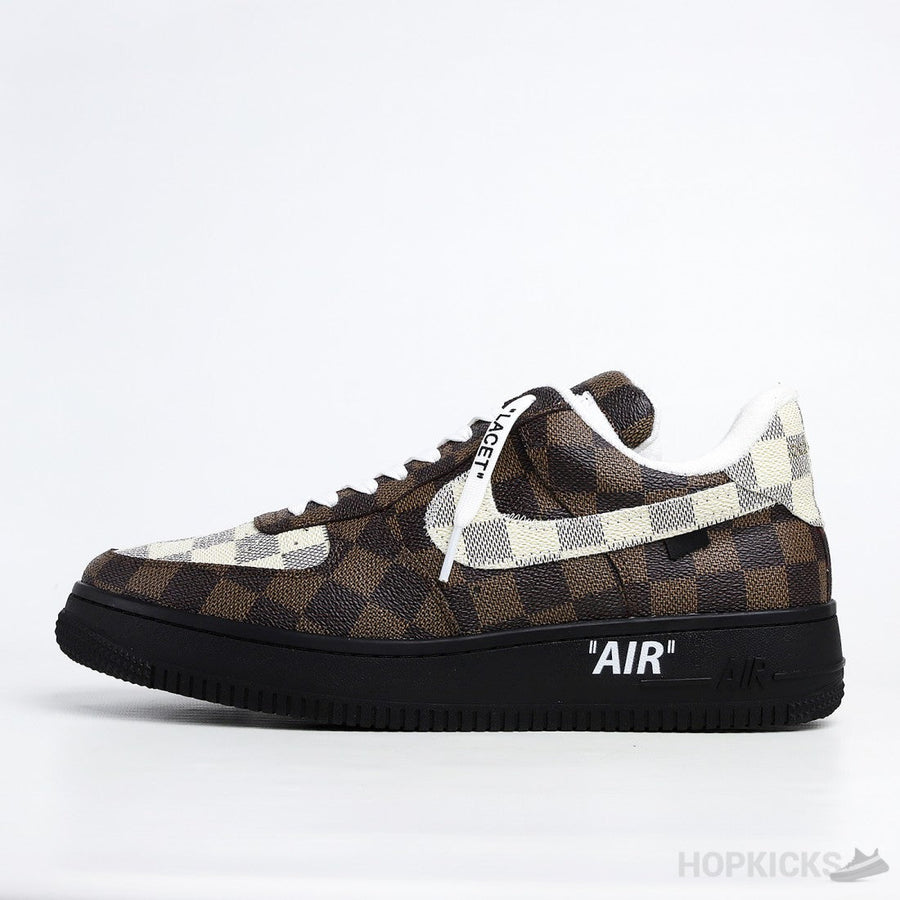 L.V x Air Force 1 Low Virgil Abloh Brown Black Sole