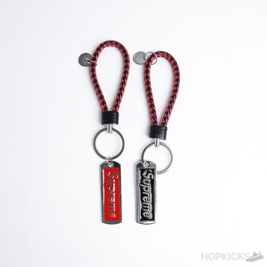 SPRM Stylish Rope Keychain Red Black