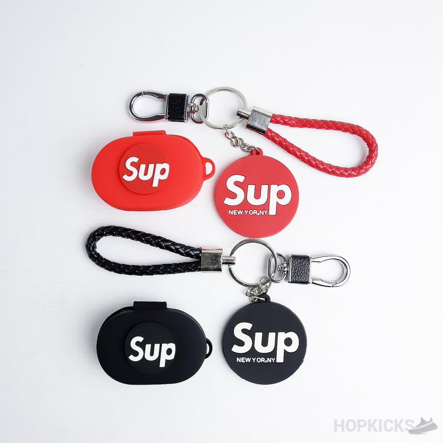 SPRM Earpods Pouch Red And Black Round keychain