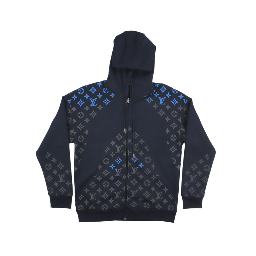 L.V Monogram Technical Zip Through Hoodie
