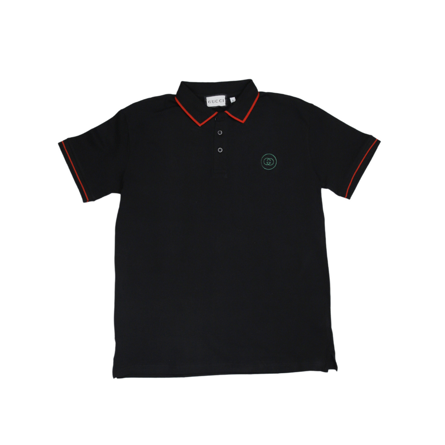 GCC Black Polo T-Shirt (Economy Batch)