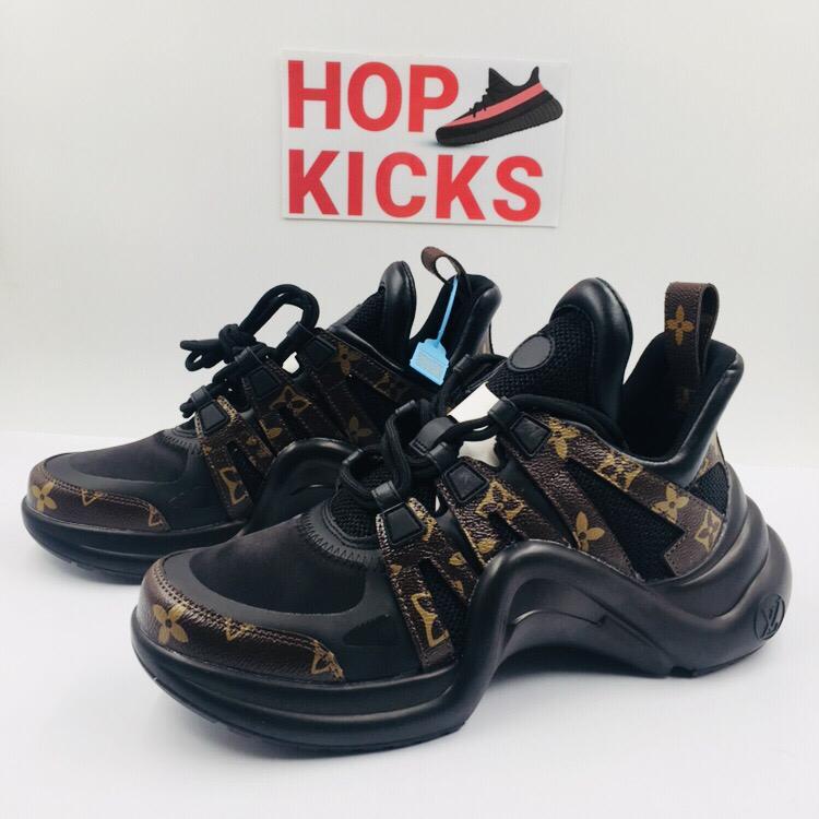 Black Brown LV Retro Trend Shoes LV Archlight