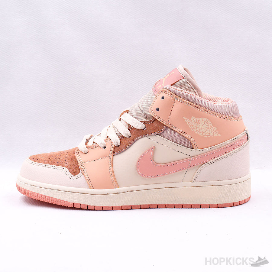 Jordan 1 Mid Apricot Orange