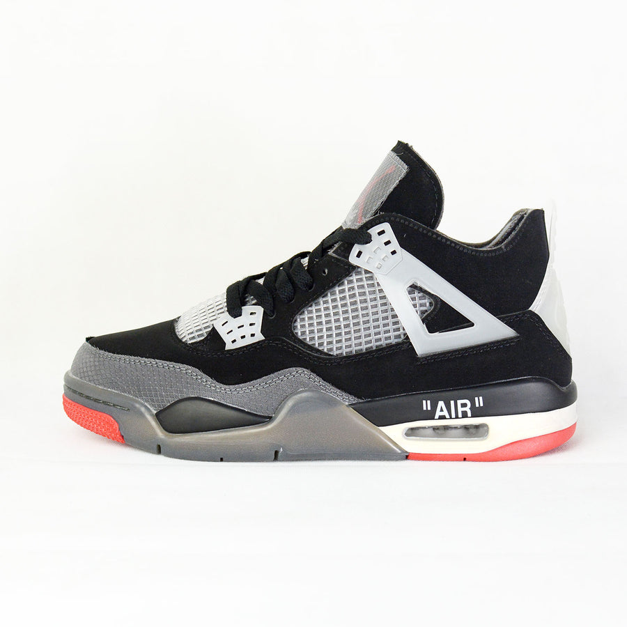 OW X Jordan 4 Bred
