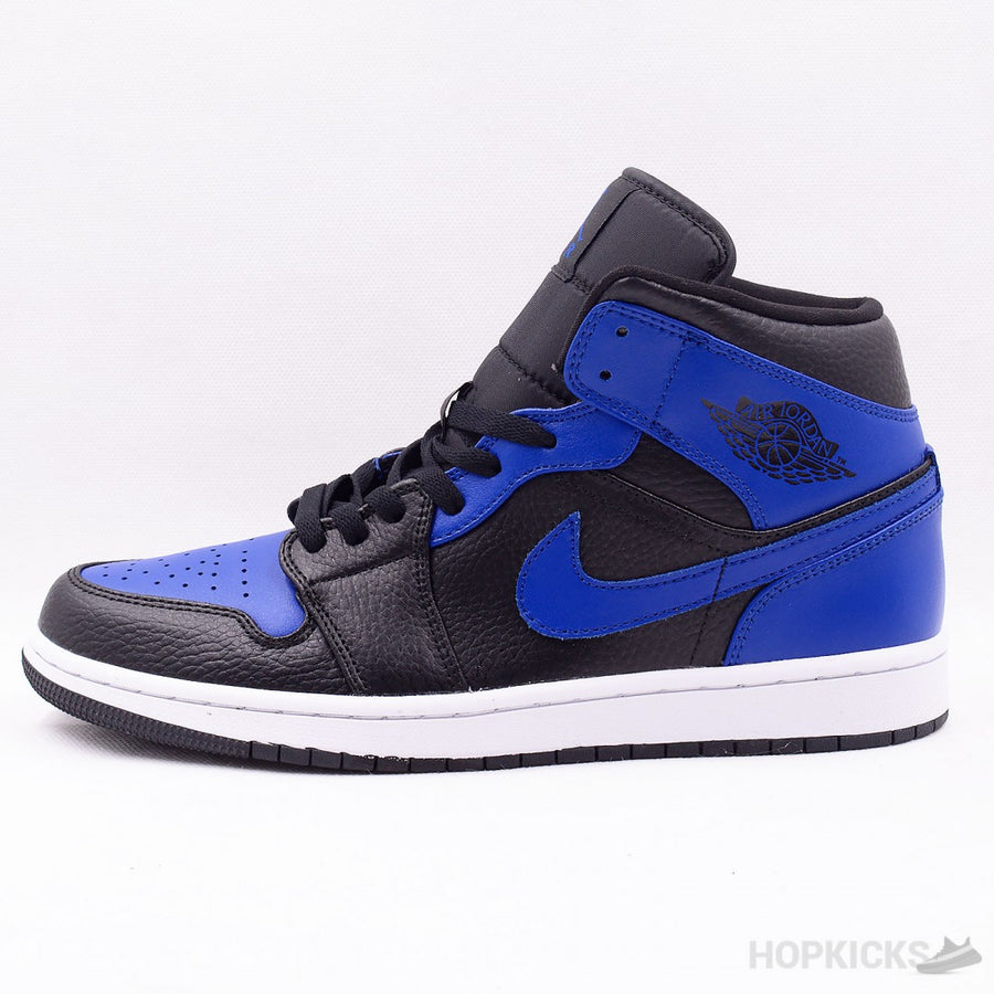 Jordan 1 Mid Royal Tumbled