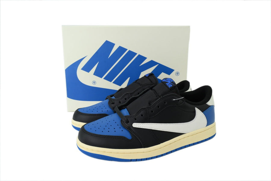 FRAGMENT x TS x Jordan 1 Retro Low OG Black Blue (Top Tier On pre order)