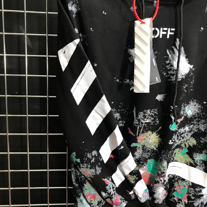 off white galaxy pullover hoodie