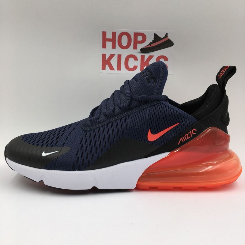 blue and orange nike 270