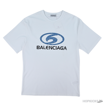 Balenciaga Printed White T-Shirt (Imported Premium Finish)