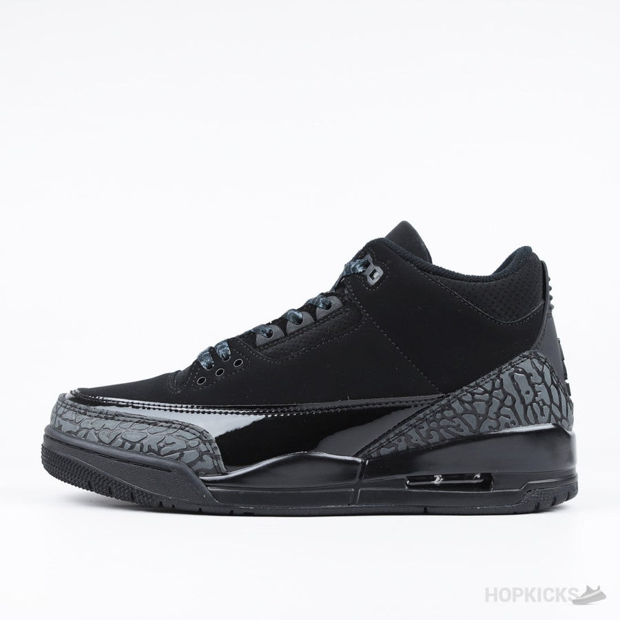 Air Jordan 3 "Black Cat" (Dot Perfect)