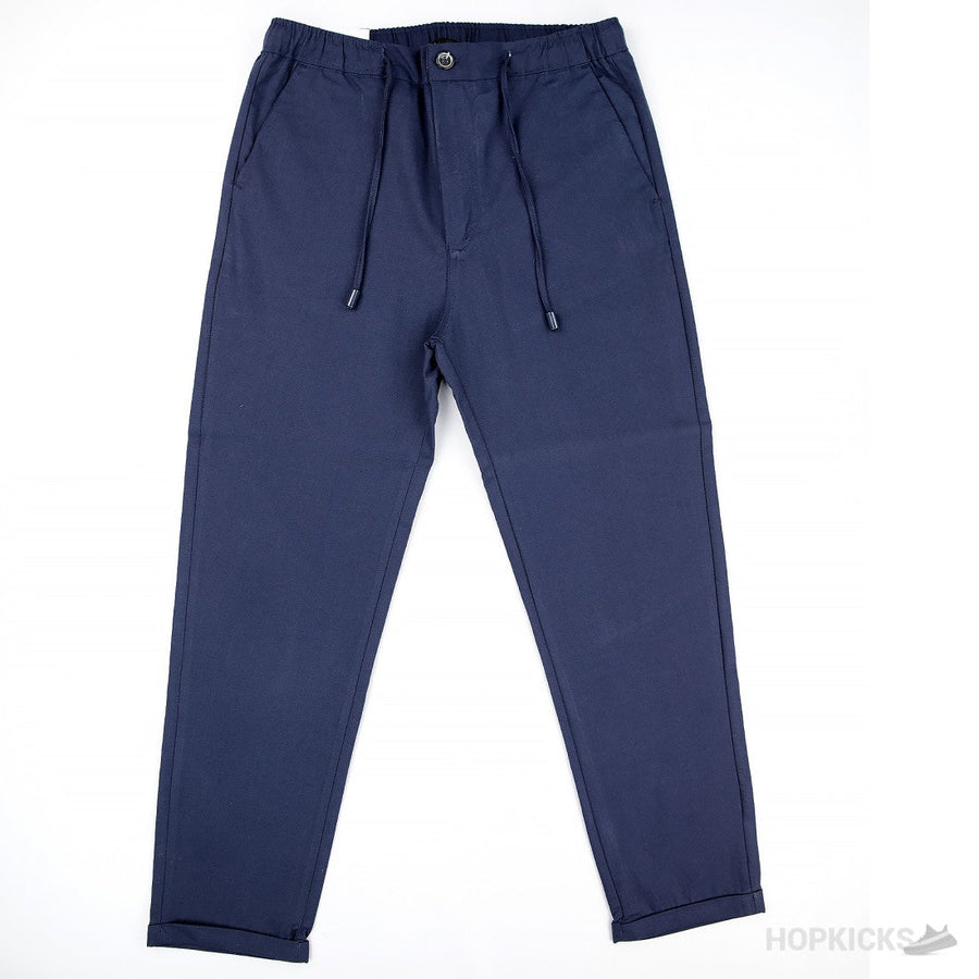 Zara Relaxed Fit Linen Pants (Blue)
