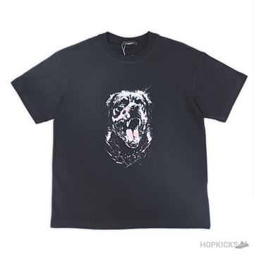 Givenchy Dog Printed Black T-Shirt (Imported Premium Finish)