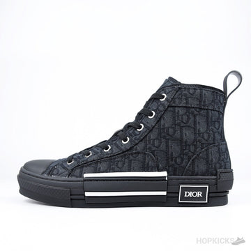 D.I.O.R Oblique Jacquard B23 Black High-Top Sneaker