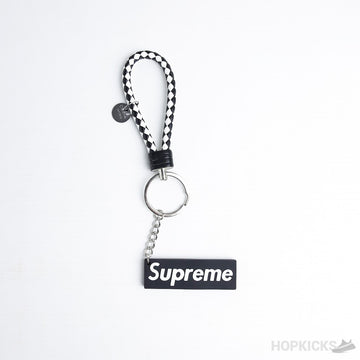 SPRM Black And White Rope keychain