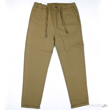 Zara Relaxed Fit Linen Pants (Brown)
