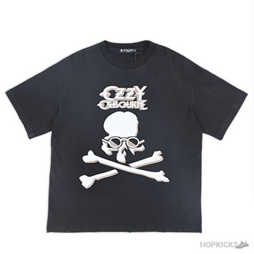 Mastermind Skull Printed Distressed Black T-Shirt (Imported Premium Finish)