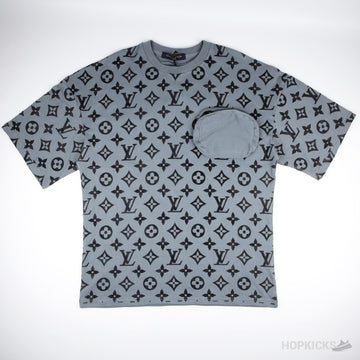 LV VELCRO MONOGRAM SS TEE - GREY