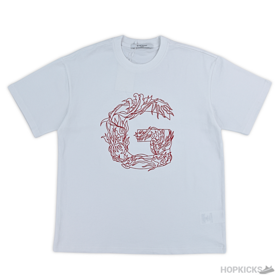 Givenchy Monogram Embroidered Logo New T-Shirt (Imported Premium Finish)
