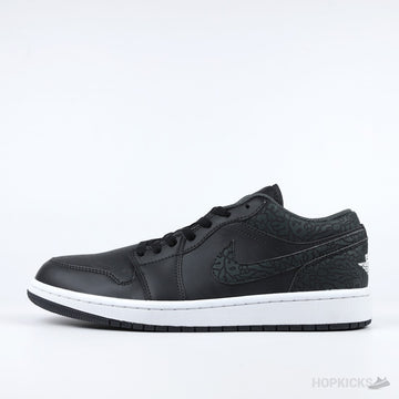 Jordan 1 Low "Black and Green Elephant Print" [Without Box]