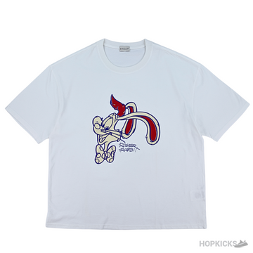 Moncler Bunny Printer White T-Shirt (Imported Premium Finish)