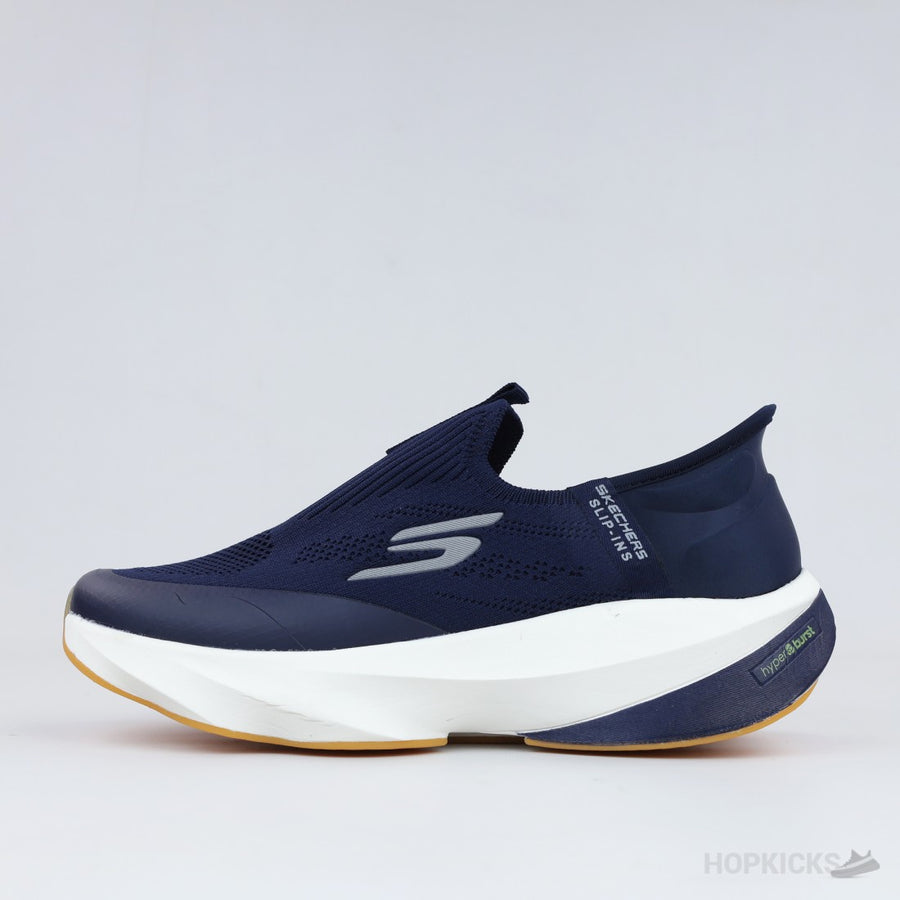 Skechers Hands Free Slip-ins: GO WALK Arch Fit 2.0 – Hyper Burst (Navy Blue/White)