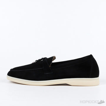 Loro Piana Black Summer Charm Loafer