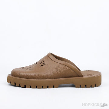 G.U.C.C.I Rubber Platform Brown