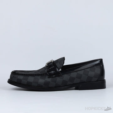 L.V Moccasin Plain Leather Brown Loafers (Dot Perfect)