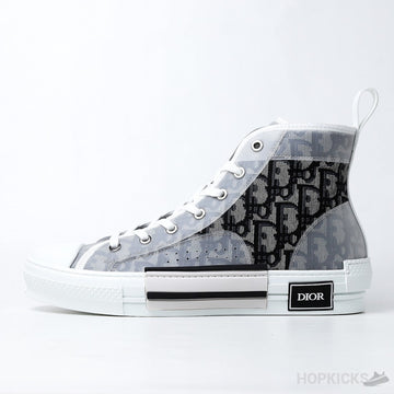 D.I.O.R Oblique B23 High Black White (Dot Perfect)
