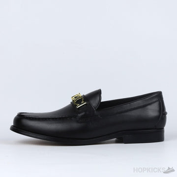 G.U.C.C.I Men's Designer Loafers Black (Dot Perfect)