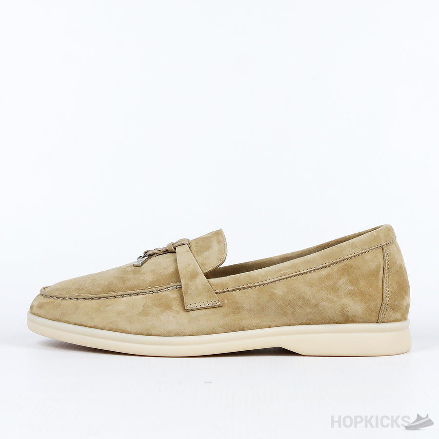 LP Beige Suede Summer Charms Walk Loafers (Premium Plus Batch)