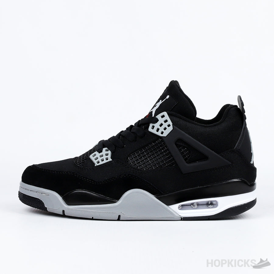 Jordan 4 Black Canvas (Premium Batch)