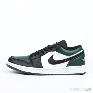 Jordan 1 Low Black/Pine Green (Premium Batch)