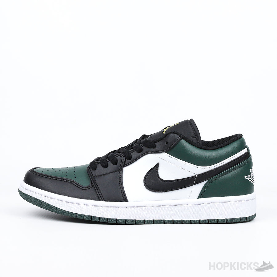 Jordan 1 Low Black/Pine Green (Premium Batch)