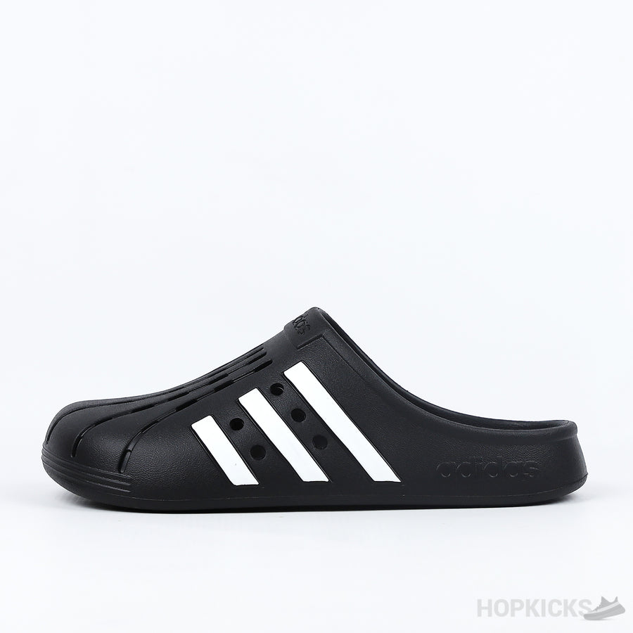 Adi unisex Adult Adilette Clogs Slide Sandal Black (Premium Plus Batch)