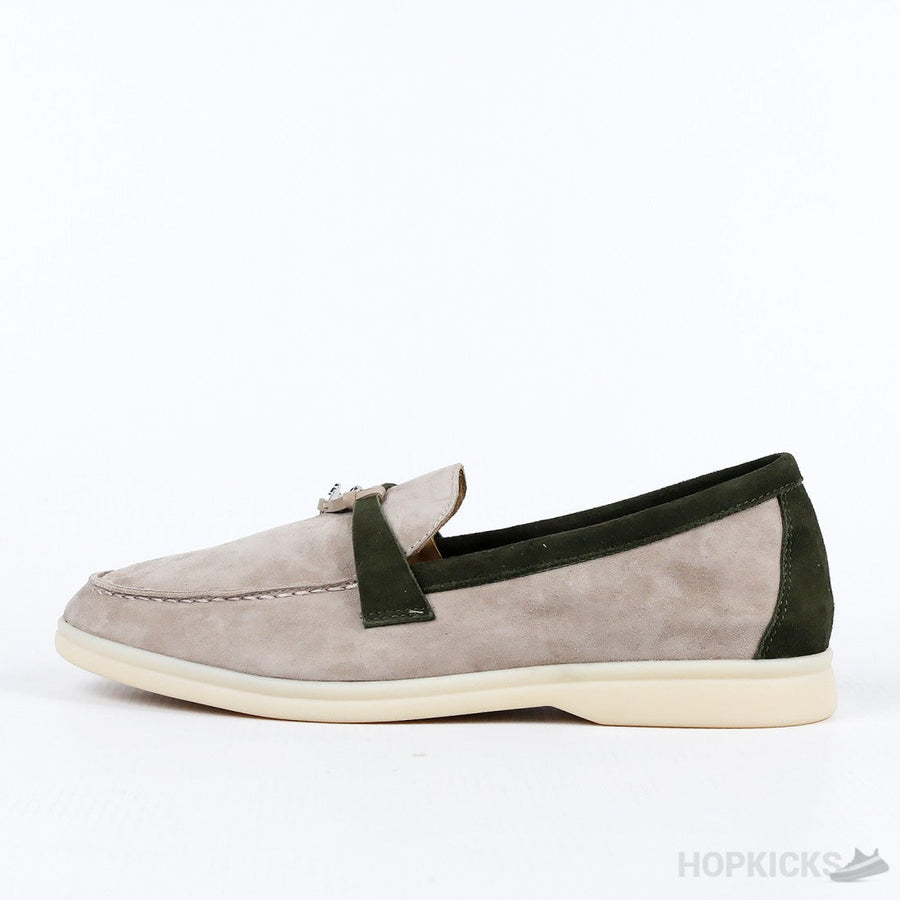Loro Piana Women's Summer Charm Walk Suede Leather Shoes