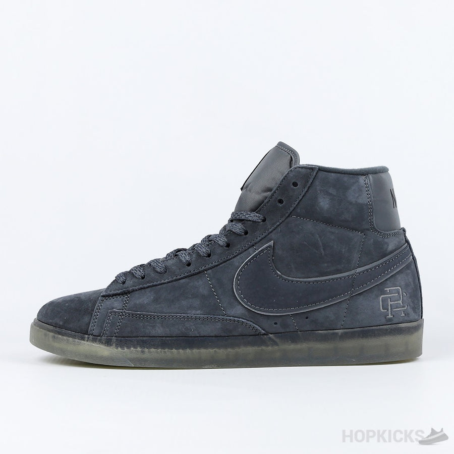 Reigning Champ x NK SB Zoom Blazer Mid Dark Grey Black Reflective (Premium Batch)