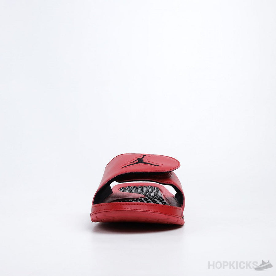 Air Jordan Hydro 5 Retro University Red Black Slides