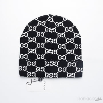 GCC Interlocked Logo Woolen Hat in Black