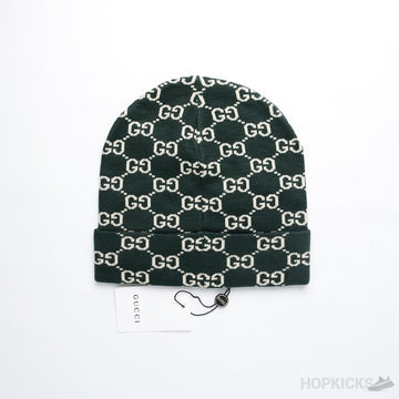 GCC Interlocked Logo Woolen Hat in Green