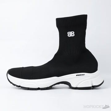 Bale*ciaga Speed 3.0 Black White (Dot Perfect)
