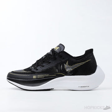 NK ZoomX Vaporfly Next% 2 Black Metallic Gold Coin (Dot Perfect)
