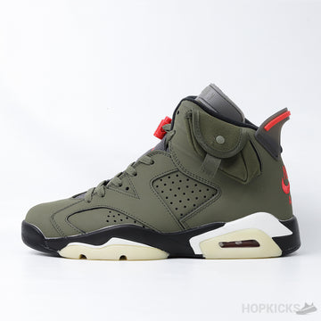 TS x Jordan 6 Retro 'Olive' (Premium Batch)