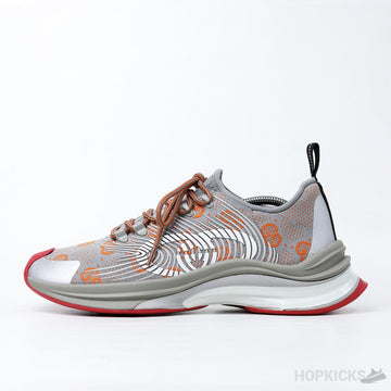 G.U.C.C.I Run Sneakers - Grey Orange (Dot Perfect)