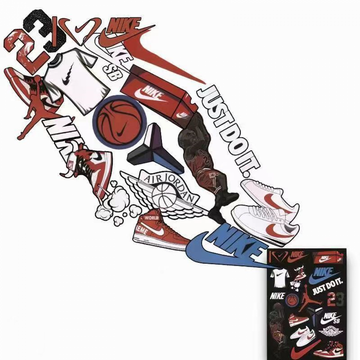 NK Jordan Stickers 15 Plus Pcs